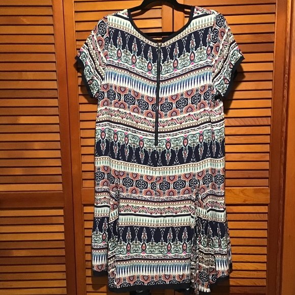 Torrid Size 0 Multiprint Challis Bohemian Beauty Tee Dress - Picture 5 of 9
